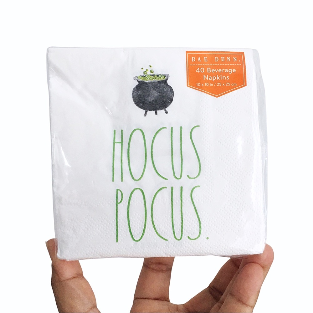 Rae Dunn HOCUS POCUS Halloween 40 Beverage Napkins